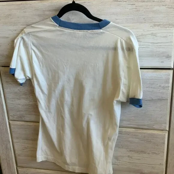 Vintage 80s Madonna Desperately Seeking Susan Ringer Tee Single Stitch M